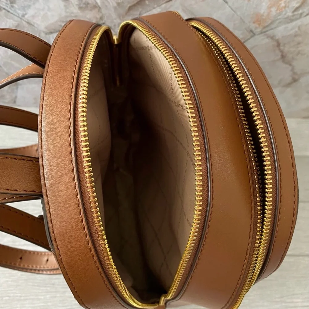 Michael Kors Jayce Medium Brown Signature Backpack - Picture 6 of 8